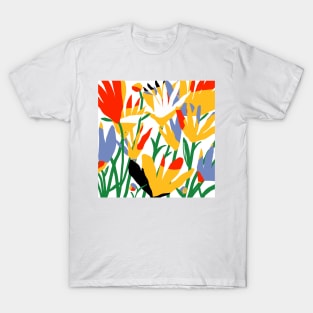 Abstract Flowers T-Shirt
